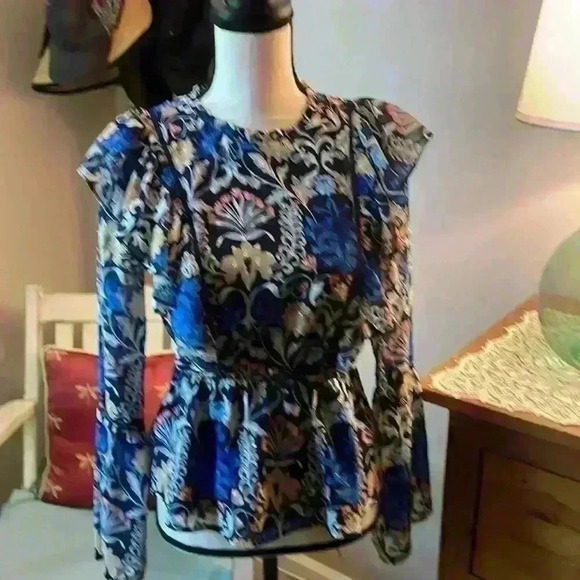 INC Ruffled Blouse - Picture 1 of 4